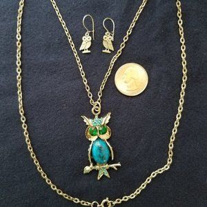 Owl Theme Jewelry Set